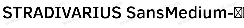 STRADIVARIUS SansMedium字体转换